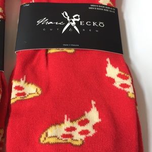 PEPPERONI PIZZA Men’s fashion SOCKS Marc Ecko Fast Food cheese slice funny NEW